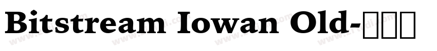 Bitstream Iowan Old字体转换